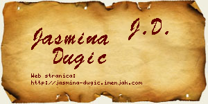 Jasmina Dugić vizit kartica